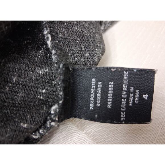 Torrid Black Tweed Like Mini Skirt Plus Size 4 Elastic Waist Pull On Career - Picture 10 of 12